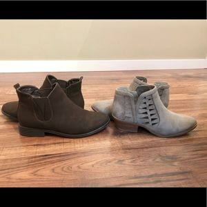 2/20* two pairs size 7 ankle boots
